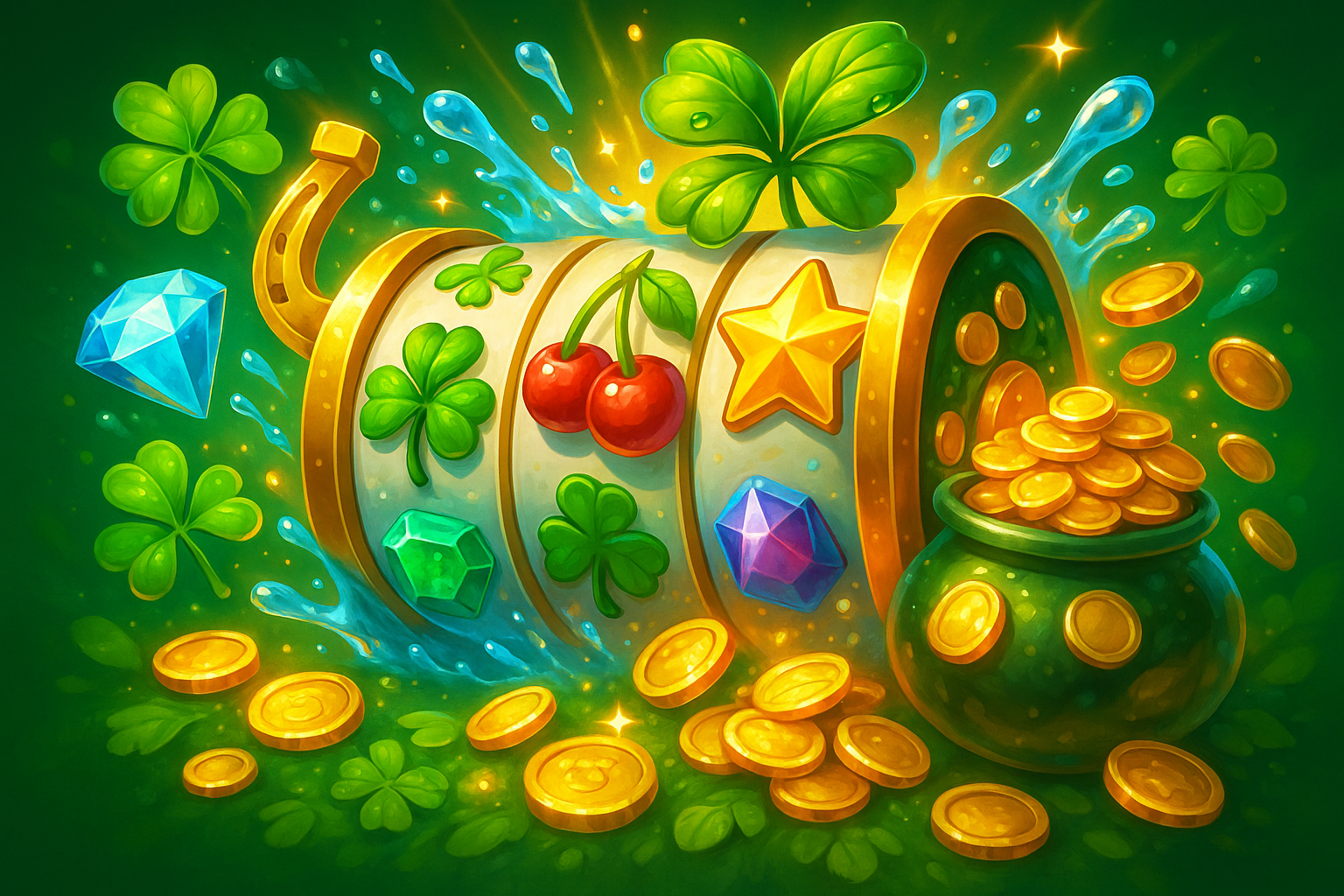 Machines a sous et jeux HolyLuck, toute l'annee